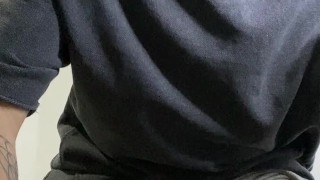 Young Uncut Latino having webcam fun