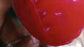 on Heels sexy milf 2024 big tits sucking cock with cum swallow in heels point of view