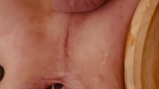 Pounding and gaping my ass