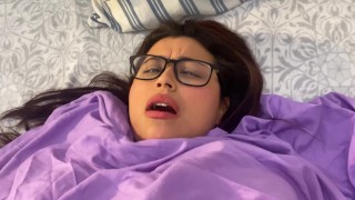 STEPMOTHER CAME INTO HER STEPSON'S ROOM AND HER PUSSY REPLACED HIS SEX DOLL!