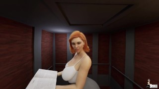Having sex with my teacher in the elevator