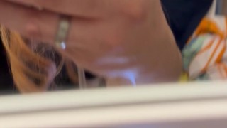 Mikayla tries out her new vibrator in her new pretty dress