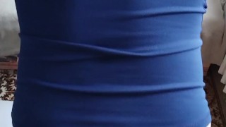 Saturday morning and streching with my Big dildo