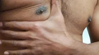 Indian guy plays with his nipples