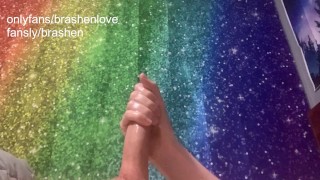 Gay Teen Ashen Strokes His Cute Penis and Cums