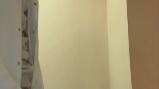 Wanking my big dick and cumming at a workplace while colleague taking lunch