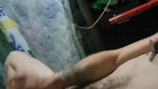 Hot bisexual guy fucking himself with a dildo