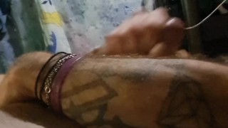 Sexy bisexual guy fucking himself with dildo ends in big cumshot