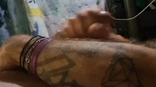 Sexy bisexual guy fucking himself with dildo ends in big cumshot