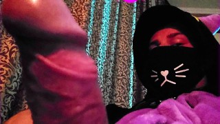 After NNN slow-mo pov cumshot, big dick catboy