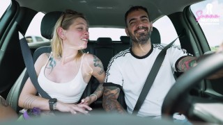 OUTDOOR sex and SKINNY DIPPING after hiking to the waterfall - SammmNexDoor Date Night #26