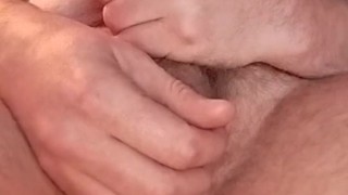 Watch me play with my balls and ass until I give you a close up cum shot.