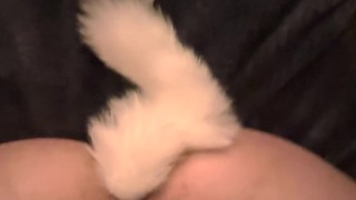 Femboy loves his new tail