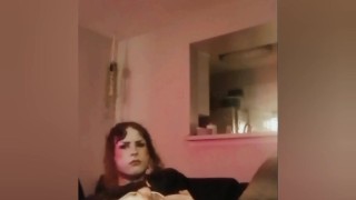 Trad Goth Ky Arson Masturbates And Tastes His Cum SOLO