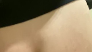 Big Straight Ass Rides Dildo in Bathroom