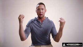 HETEROFLEXIBLE - How Men Orgasm With Hung Hunk Pierce Paris! WATCH HIM JERK OFF! FULL SCENE