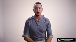 HETEROFLEXIBLE - How Men Orgasm With Hung Hunk Pierce Paris! WATCH HIM JERK OFF! FULL SCENE