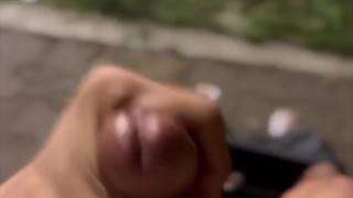 I Got Horny As I Was Walking Home- Jerking Off at the Roadside