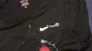 my flatmate doesn't know I used his GYM CLOTHES to wipe my CUMSHOT ** in slow motion **