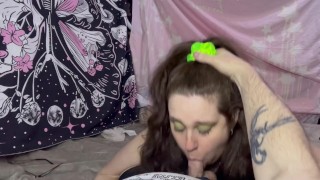 Amateur Wife Gives Hot Footjob And Blowjob Swallows Cum