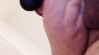 Me from under and I'm using my wand to cum hard for you (last video with my old phone!)