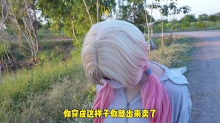 户外打炮差点被路过的人发现，超刺激