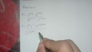 Resolviendo problemas de teoría de exponentes para mis pastrulos