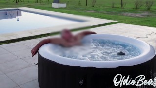 i'm relaxing at the jacuzzi waiting for you