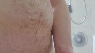 Otter daddy shaving balls and teasing cock