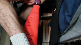 Stretching My Ass Banging XL DickCone Hard