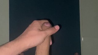 Uncut Latino Gets Horny at Midnight