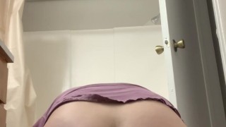 Trying to take this massive Dildo