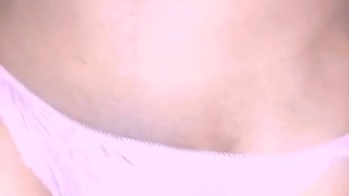 Femboy Feminized amd chastity cage and butt plug inside lingerie and walk outside like proud sissy s