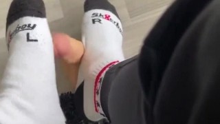 🧦Foot fetish white socks part 1