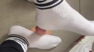 🧦Foot fetish white socks part 2