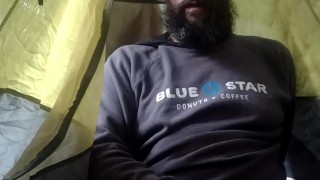 Jacking off for you. Request: Can somebody please come stroke my cock at camp