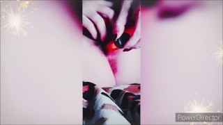 A girl and her sex toys