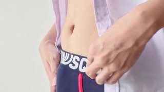 Trying out new underwear