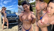 naughty brunette had sex in the abandoned kiosk by the sea - Drii Cordeiro
