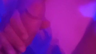 My big tits while I suck my stepfather's huge cock