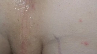 MY OWN CUM ICE CUBES, FUCKED AND GAPPING Ginger Hole Dripping Creampie Right Into My Mouth,Eating it