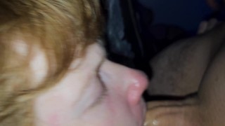 GingerPeach gets face fucked and filled with cum