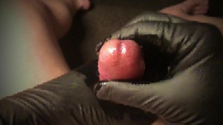 ベビーオイルでオナニー　発射カウントダウン付き