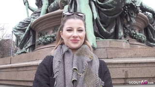 GERMAN SCOUT - Deutsches TikTok Teen Mia Minou das erste Mal beim Porno Casting Dreh