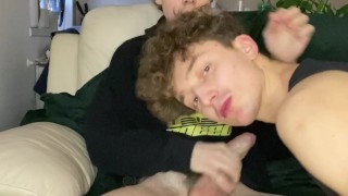 Polish boy with monster white cock fuck face step bro face and cum in mouth