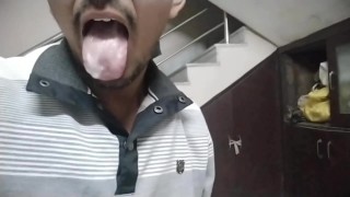 Horny guy moan masturbating a lot untill had big pleasurable cum