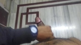 Horny guy moan masturbating a lot untill had big pleasurable cum