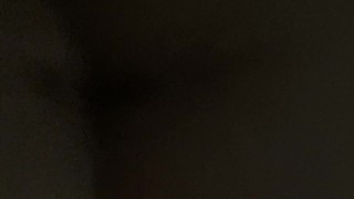 Enjoying my hot latina wife moaing in a secret dark room, without condom
