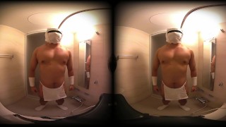 Tighten Etchu loincloth and enjoy enemagra and dildo in 2 screens
