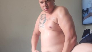 Super big horny dad is back with a lot of cum